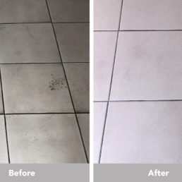 School floor cleaning