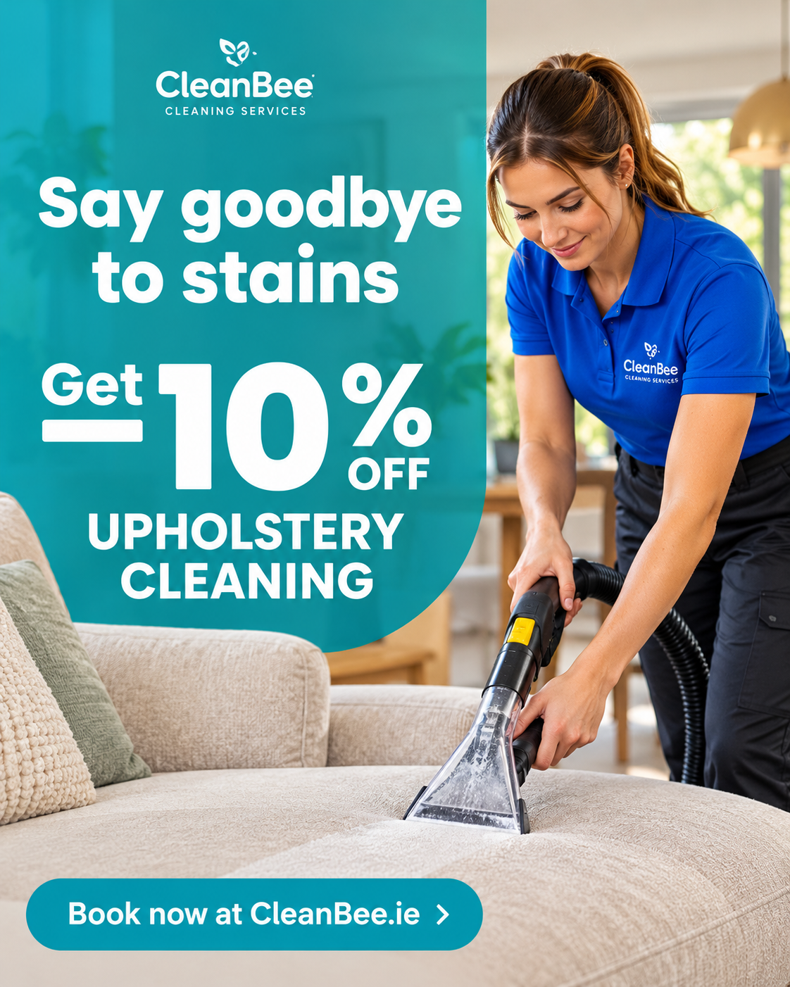   Get 10% Off Upholstery Cleaning